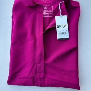 FIGS scrub top. Color MAGENTA. Style RAFAELA.